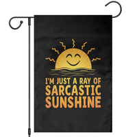 Funny Im Just A Ray Of Sarcastic Sunshine Garden Flag No Filter Attitude Gift - Wonder Print Shop