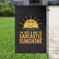 Funny Im Just A Ray Of Sarcastic Sunshine Garden Flag No Filter Attitude Gift - Wonder Print Shop