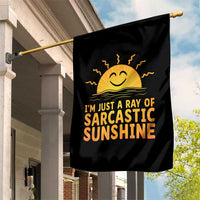 Funny Im Just A Ray Of Sarcastic Sunshine Garden Flag No Filter Attitude Gift - Wonder Print Shop
