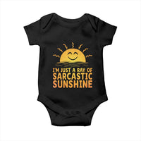 Funny Im Just A Ray Of Sarcastic Sunshine Baby Onesie No Filter Attitude Gift - Wonder Print Shop