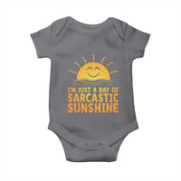 Funny Im Just A Ray Of Sarcastic Sunshine Baby Onesie No Filter Attitude Gift - Wonder Print Shop