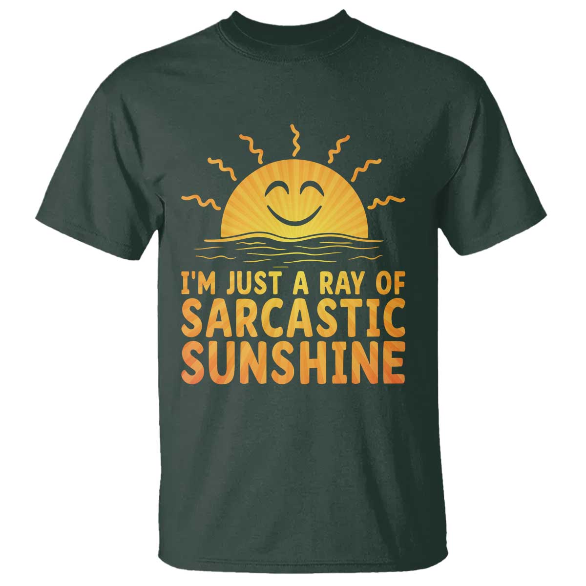 Funny Im Just A Ray Of Sarcastic Sunshine T Shirt No Filter Attitude Gift - Wonder Print Shop