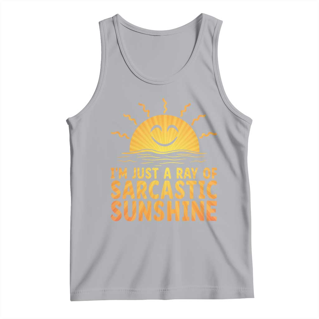Funny Im Just A Ray Of Sarcastic Sunshine Tank Top No Filter Attitude Gift - Wonder Print Shop