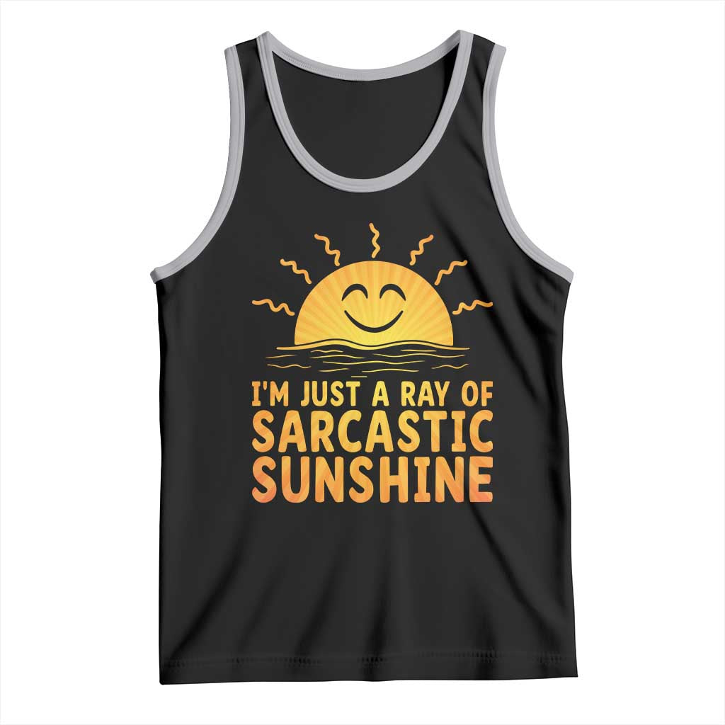Funny Im Just A Ray Of Sarcastic Sunshine Tank Top No Filter Attitude Gift - Wonder Print Shop