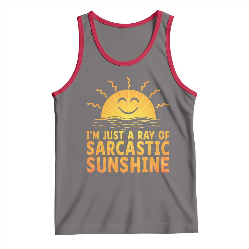 Funny Im Just A Ray Of Sarcastic Sunshine Tank Top No Filter Attitude Gift - Wonder Print Shop