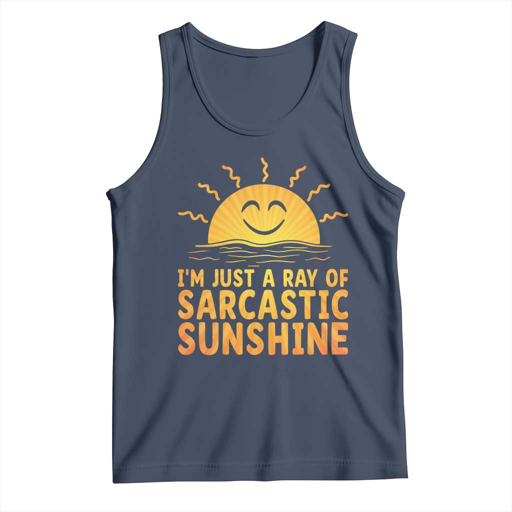 Funny Im Just A Ray Of Sarcastic Sunshine Tank Top No Filter Attitude Gift - Wonder Print Shop