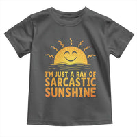 Funny Im Just A Ray Of Sarcastic Sunshine Toddler T Shirt No Filter Attitude Gift - Wonder Print Shop
