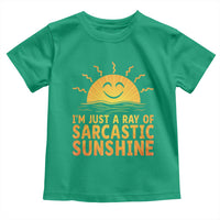 Funny Im Just A Ray Of Sarcastic Sunshine Toddler T Shirt No Filter Attitude Gift - Wonder Print Shop