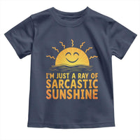 Funny Im Just A Ray Of Sarcastic Sunshine Toddler T Shirt No Filter Attitude Gift - Wonder Print Shop