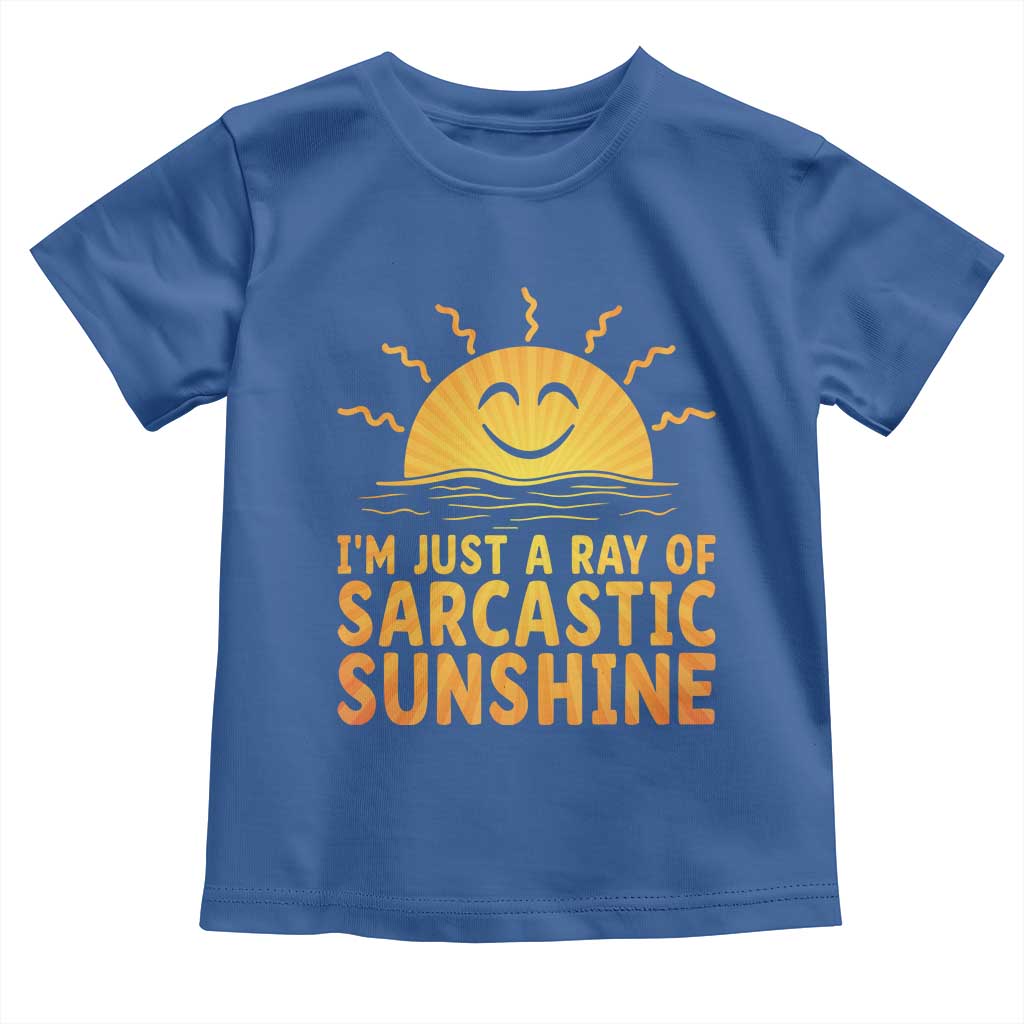 Funny Im Just A Ray Of Sarcastic Sunshine Toddler T Shirt No Filter Attitude Gift - Wonder Print Shop