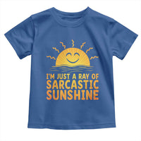 Funny Im Just A Ray Of Sarcastic Sunshine Toddler T Shirt No Filter Attitude Gift - Wonder Print Shop