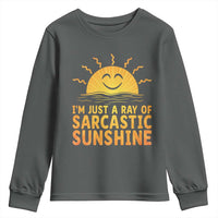 Funny Im Just A Ray Of Sarcastic Sunshine Youth Sweatshirt No Filter Attitude Gift - Wonder Print Shop