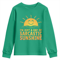 Funny Im Just A Ray Of Sarcastic Sunshine Youth Sweatshirt No Filter Attitude Gift - Wonder Print Shop