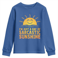 Funny Im Just A Ray Of Sarcastic Sunshine Youth Sweatshirt No Filter Attitude Gift - Wonder Print Shop