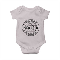 Funny Im Just A Ray Of Sarcastic Sunshine Baby Onesie Witty Sarcasm Lover - Wonder Print Shop