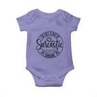 Funny Im Just A Ray Of Sarcastic Sunshine Baby Onesie Witty Sarcasm Lover - Wonder Print Shop