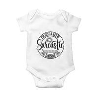 Funny Im Just A Ray Of Sarcastic Sunshine Baby Onesie Witty Sarcasm Lover - Wonder Print Shop