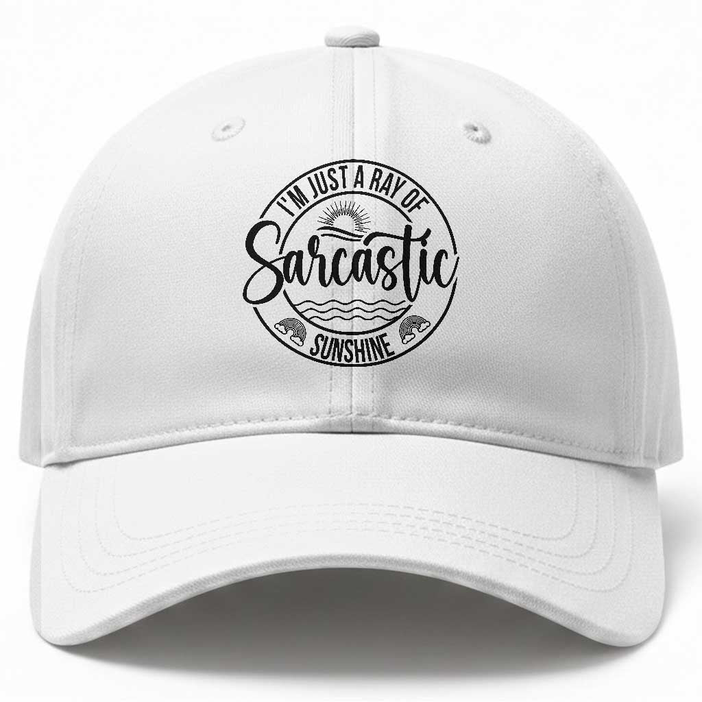 Funny Im Just A Ray Of Sarcastic Sunshine Baseball Cap Witty Sarcasm Lover