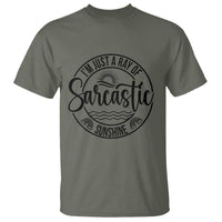 Funny Im Just A Ray Of Sarcastic Sunshine T Shirt Witty Sarcasm Lover - Wonder Print Shop