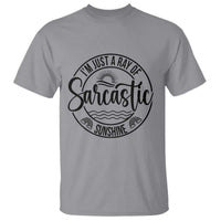 Funny Im Just A Ray Of Sarcastic Sunshine T Shirt Witty Sarcasm Lover - Wonder Print Shop