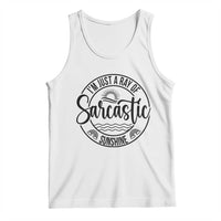 Funny Im Just A Ray Of Sarcastic Sunshine Tank Top Witty Sarcasm Lover - Wonder Print Shop