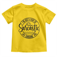 Funny Im Just A Ray Of Sarcastic Sunshine Toddler T Shirt Witty Sarcasm Lover - Wonder Print Shop