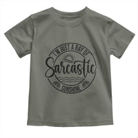 Funny Im Just A Ray Of Sarcastic Sunshine Toddler T Shirt Witty Sarcasm Lover - Wonder Print Shop