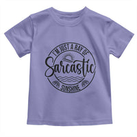 Funny Im Just A Ray Of Sarcastic Sunshine Toddler T Shirt Witty Sarcasm Lover - Wonder Print Shop
