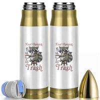 Funny Sarcastic Raccoon Coffee Lover Bullet Tumbler Your Opinion Is Trash Gift - Wonder Print Shop
