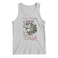 Funny Sarcastic Raccoon Coffee Lover Tank Top Your Opinion Is Trash Gift - Wonder Print Shop
