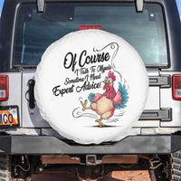 Of Course I Talk To Myself I Need Expert Advice Spare Tire Cover Funny Sarcastic Quote - Wonder Print Shop