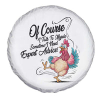 Of Course I Talk To Myself I Need Expert Advice Spare Tire Cover Funny Sarcastic Quote - Wonder Print Shop