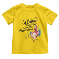 Of Course I Talk To Myself I Need Expert Advice Toddler T Shirt Funny Sarcastic Quote - Wonder Print Shop