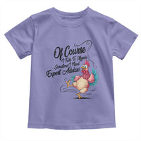 Of Course I Talk To Myself I Need Expert Advice Toddler T Shirt Funny Sarcastic Quote - Wonder Print Shop