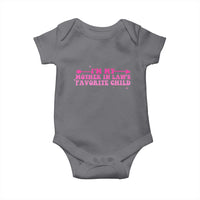 Funny In Law Gift Baby Onesie I Am My Mother In Laws Favorite Child - Wonder Print Shop