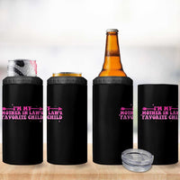 Funny In Law Gift 4 in 1 Can Cooler Tumbler I Am My Mother In Laws Favorite Child - Wonder Print Shop