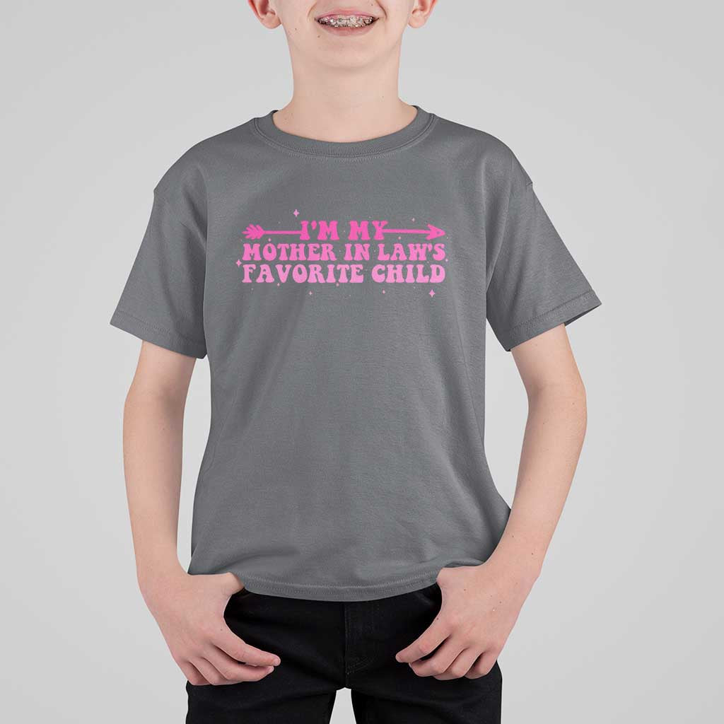 Funny In Law Gift T Shirt For Kid I Am My Mother In Laws Favorite Child - Wonder Print Shop