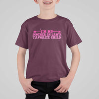 Funny In Law Gift T Shirt For Kid I Am My Mother In Laws Favorite Child - Wonder Print Shop