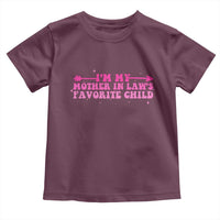 Funny In Law Gift Toddler T Shirt I Am My Mother In Laws Favorite Child - Wonder Print Shop