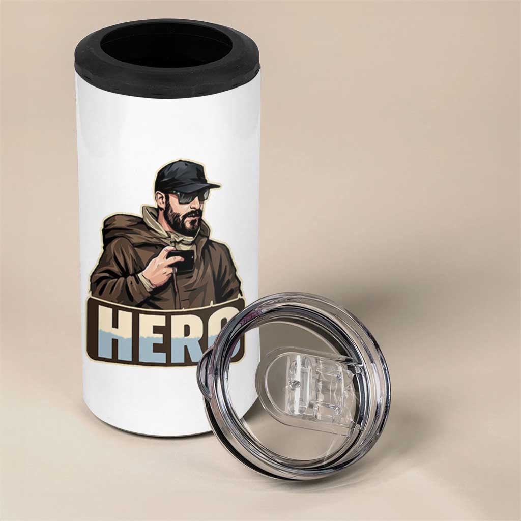 Community Hero Alex Pretti 4 in 1 Can Cooler Tumbler Minneapolis Support Gift