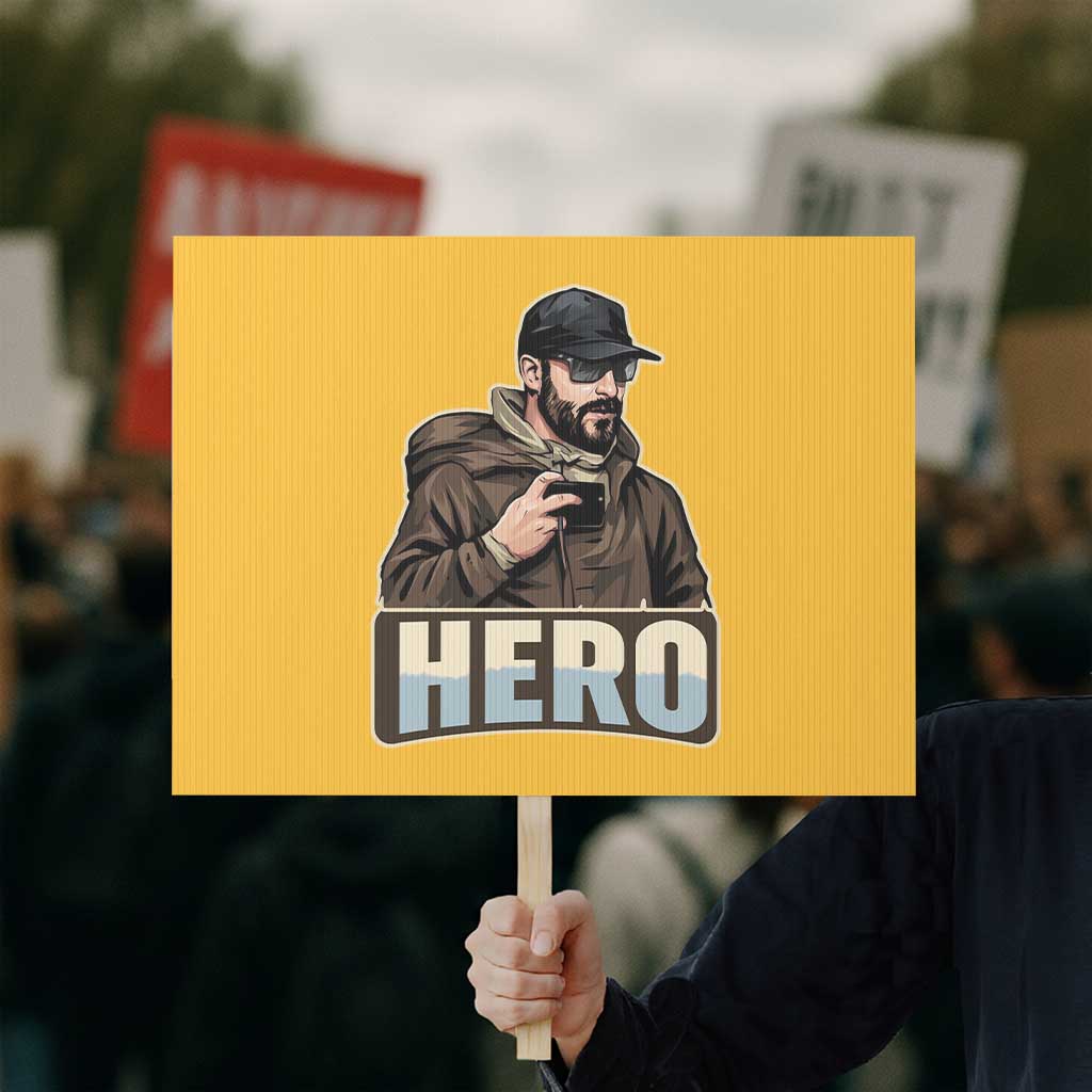 Community Hero Alex Pretti Protest Sign Minneapolis Support Gift