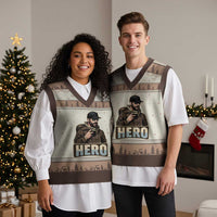 Community Hero Alex Pretti V-Neck Knit Sweater Vest Minneapolis Support Gift