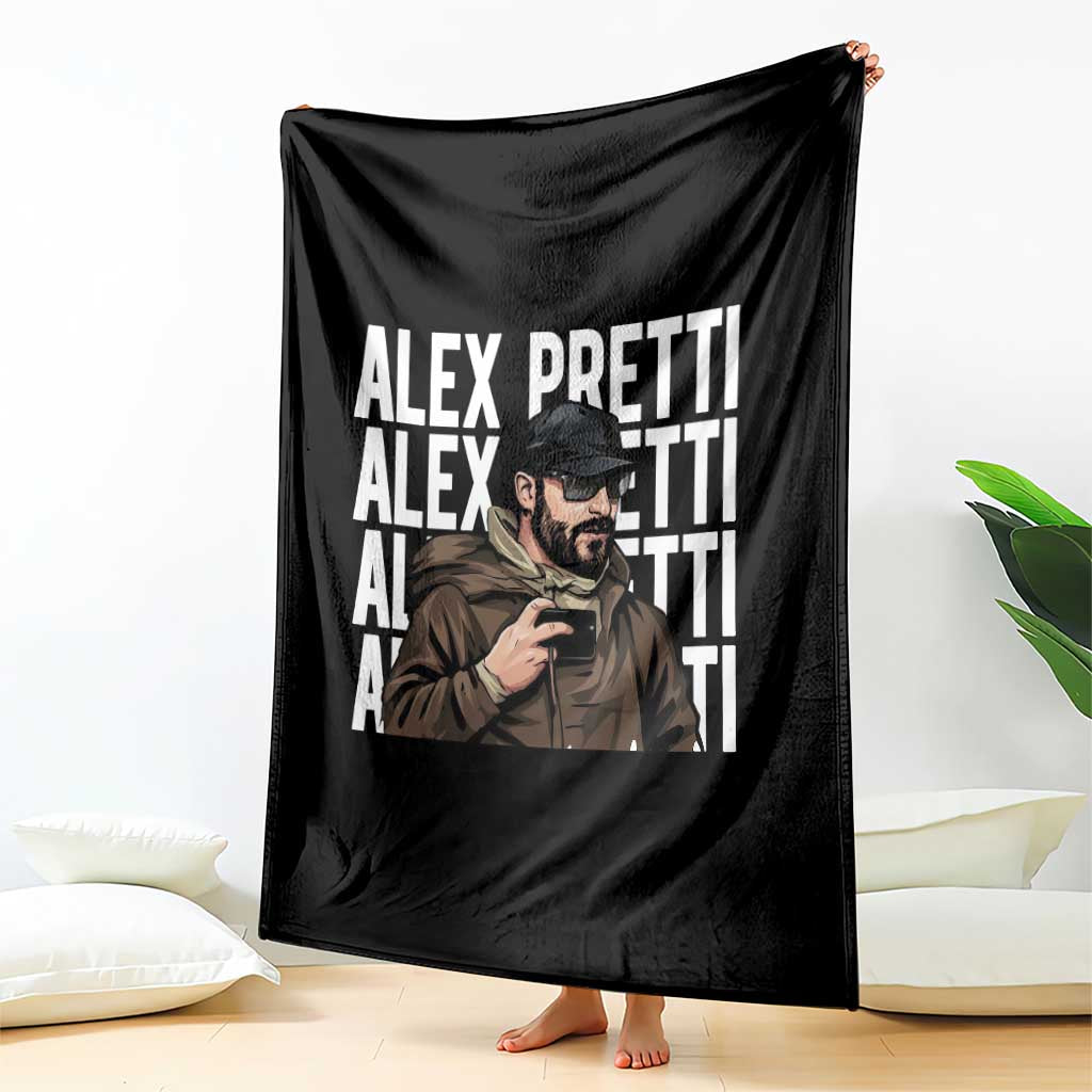 Alex Pretti Throw Blanket Minneapolis Hero Nurse Community Support Gift