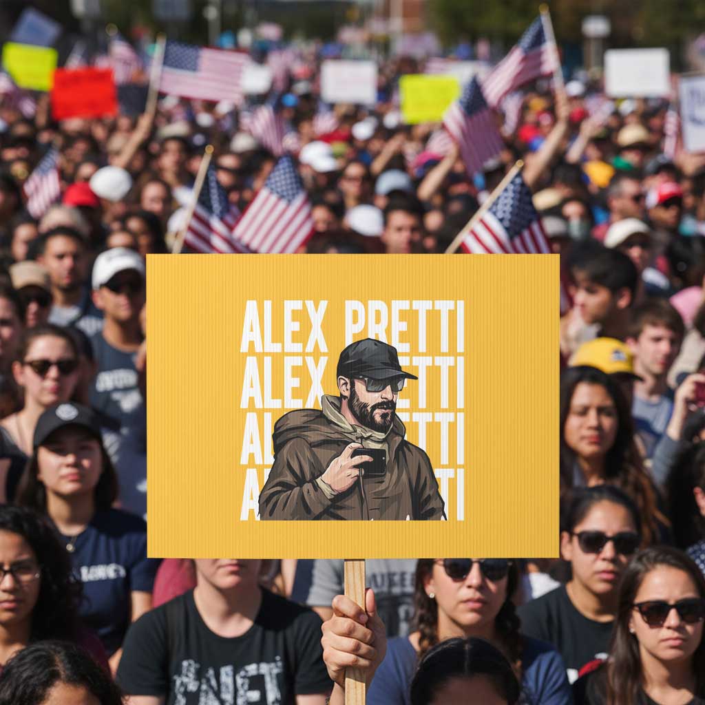 Alex Pretti Protest Sign Minneapolis Hero Nurse Community Support Gift