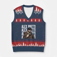 Alex Pretti V-Neck Knit Sweater Vest Minneapolis Hero Nurse Community Support Gift