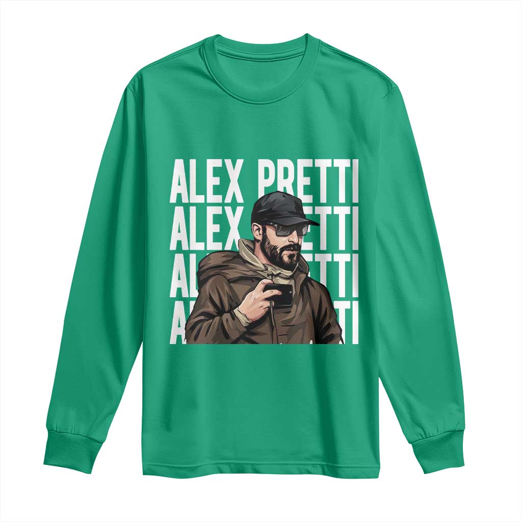 Alex Pretti Long Sleeve Shirt Minneapolis Hero Nurse Community Support Gift