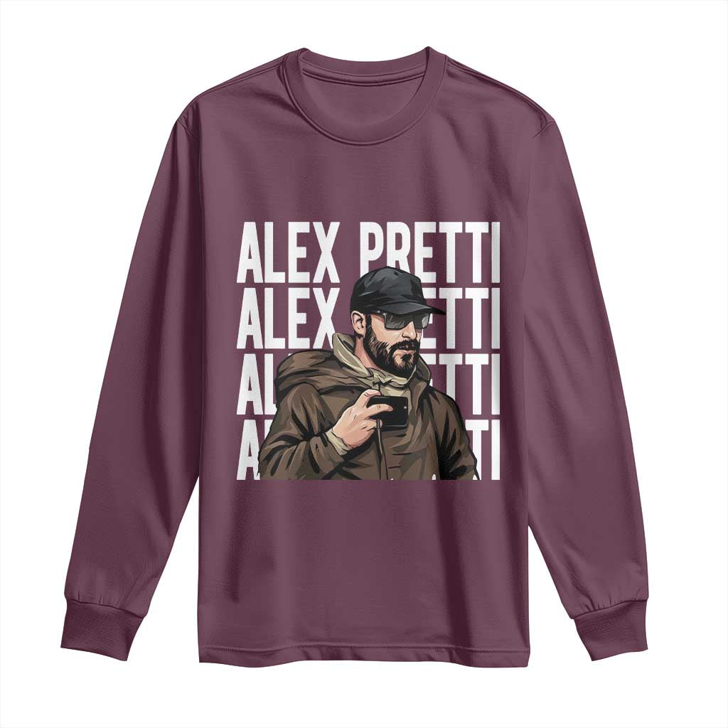 Alex Pretti Long Sleeve Shirt Minneapolis Hero Nurse Community Support Gift