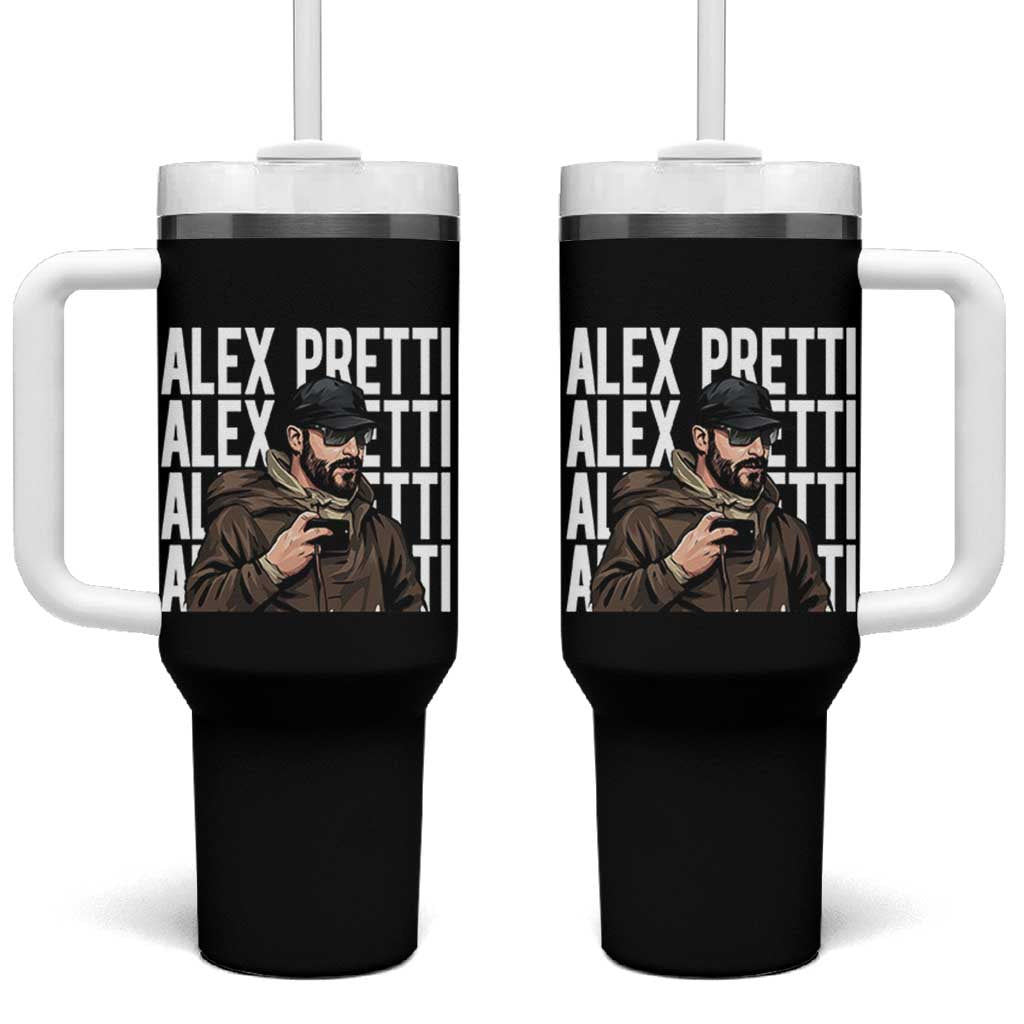 Alex Pretti Tumbler With Handle Minneapolis Hero Nurse Community Support Gift