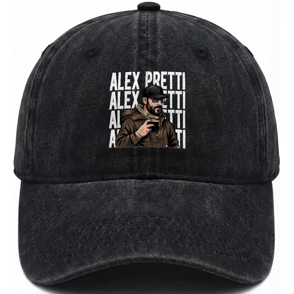 Alex Pretti Washed Cotton Baseball Cap Minneapolis Hero Nurse Community Support Gift
