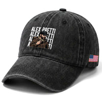 Alex Pretti Washed Cotton Baseball Cap Minneapolis Hero Nurse Community Support Gift